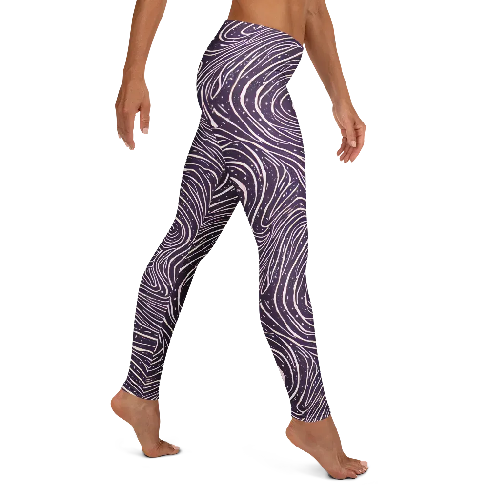 Aubergine Current on Leggings — Right