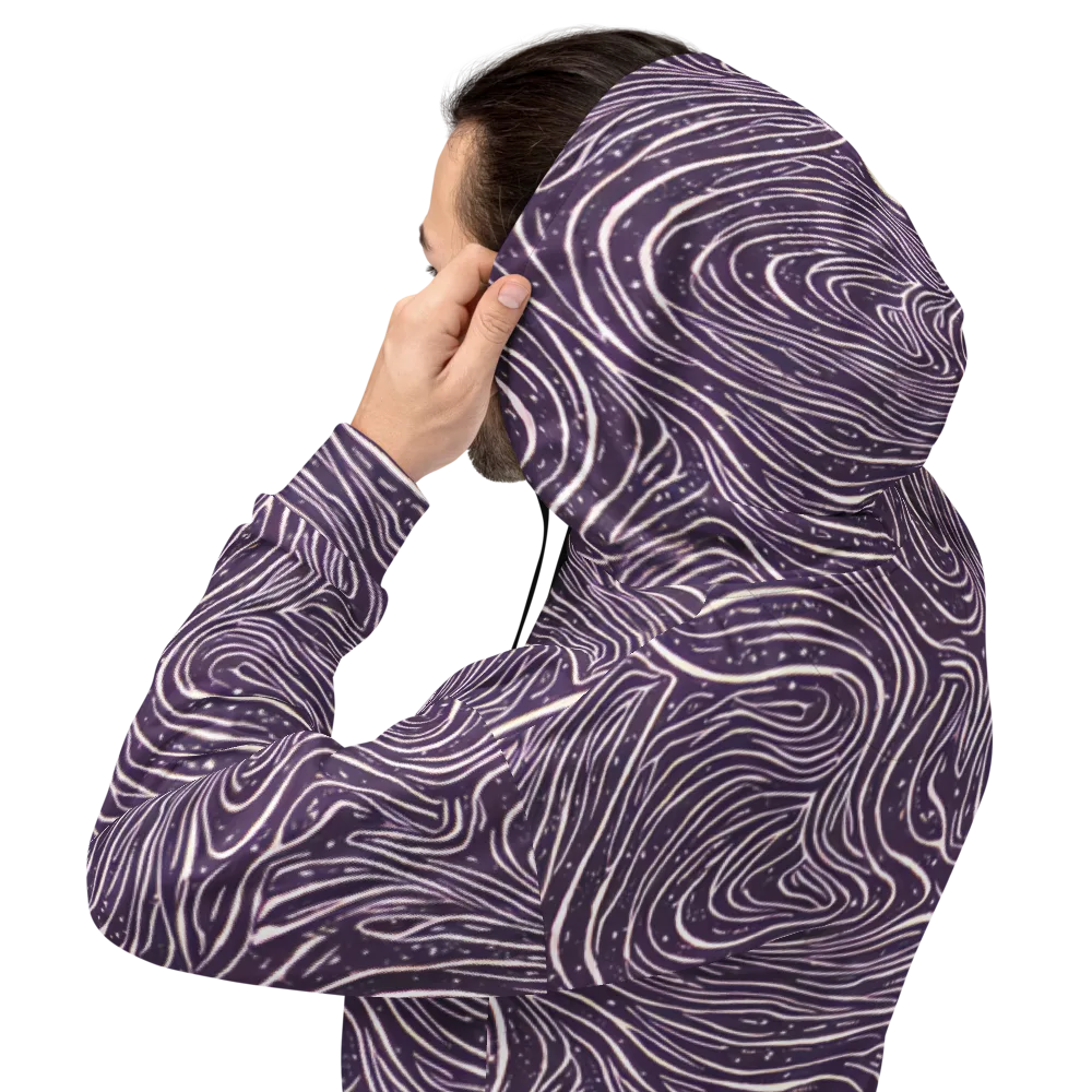 Aubergine Current on Hoodie — Back