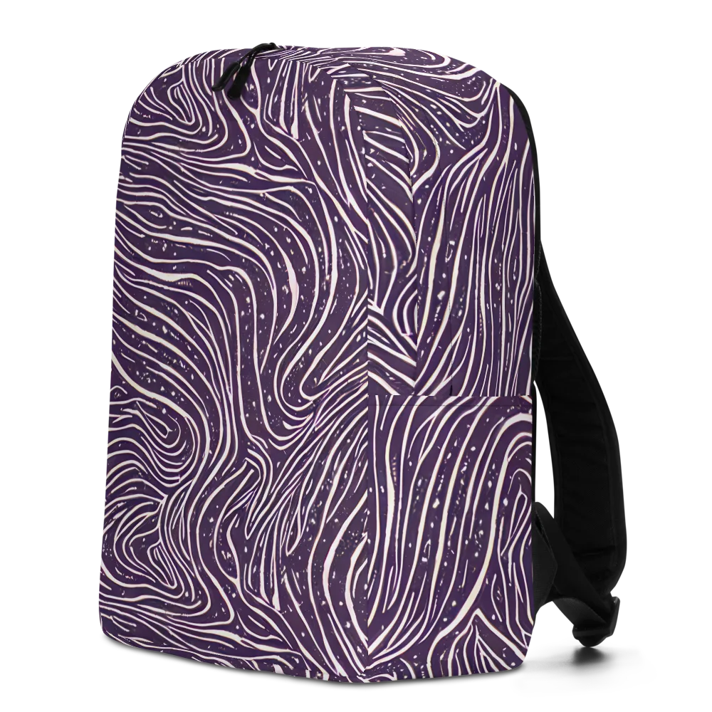 Aubergine Current on Minimalist Backpack — Left