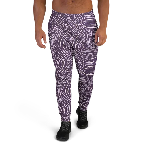 Aubergine Current on a Men's Joggers