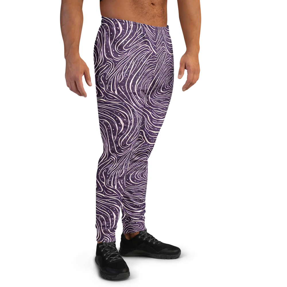 Aubergine Current on Men's Joggers — Right