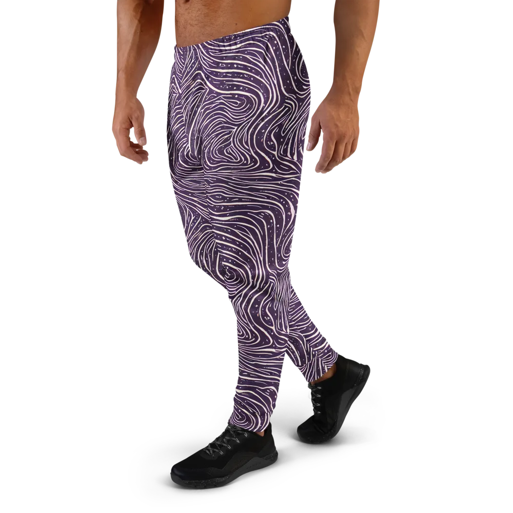 Aubergine Current on Men's Joggers — Left