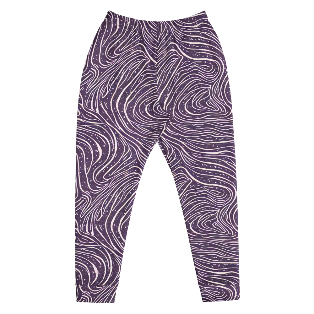 Aubergine Current on Men's Joggers — Front