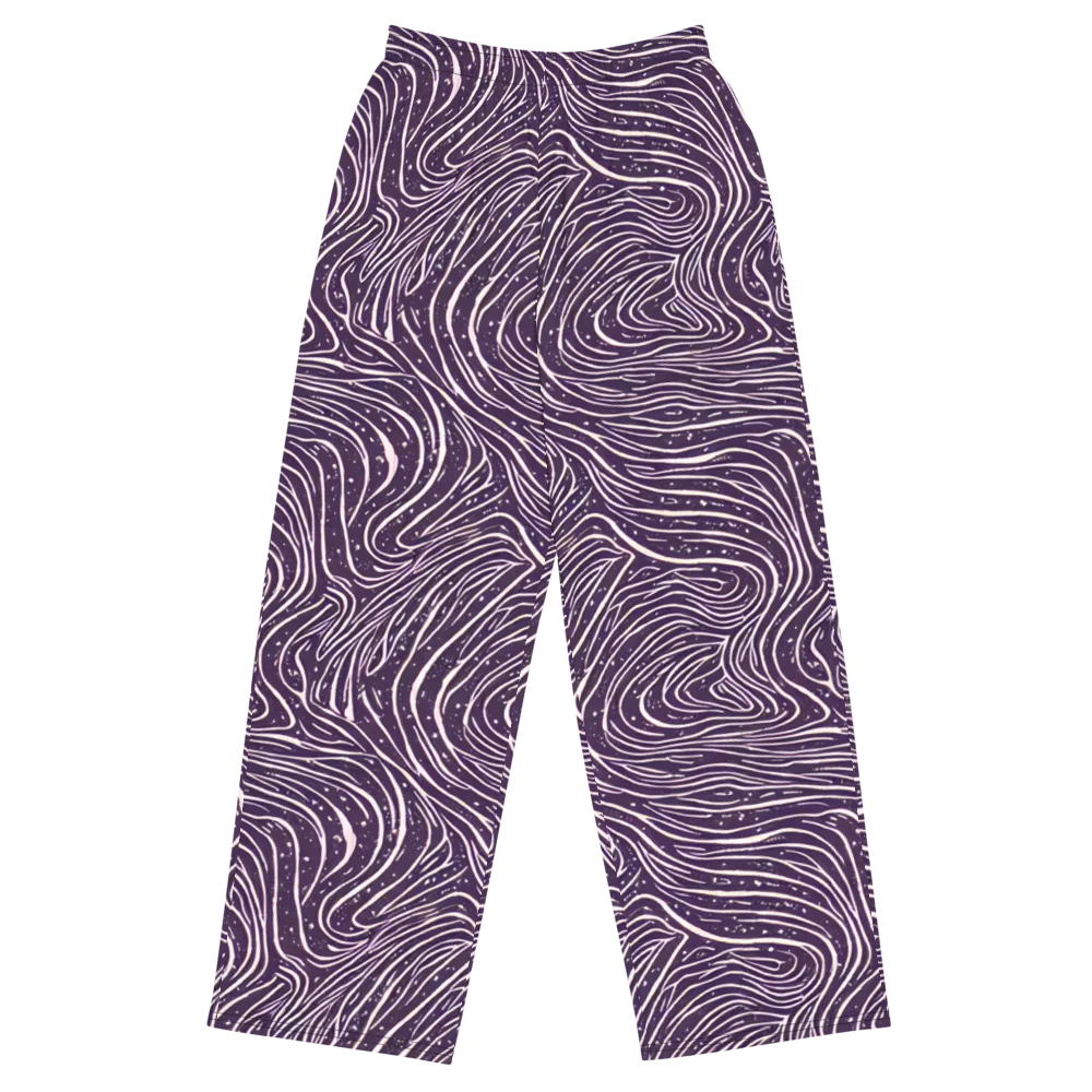 Aubergine Current on Wide-Leg Pants — Front
