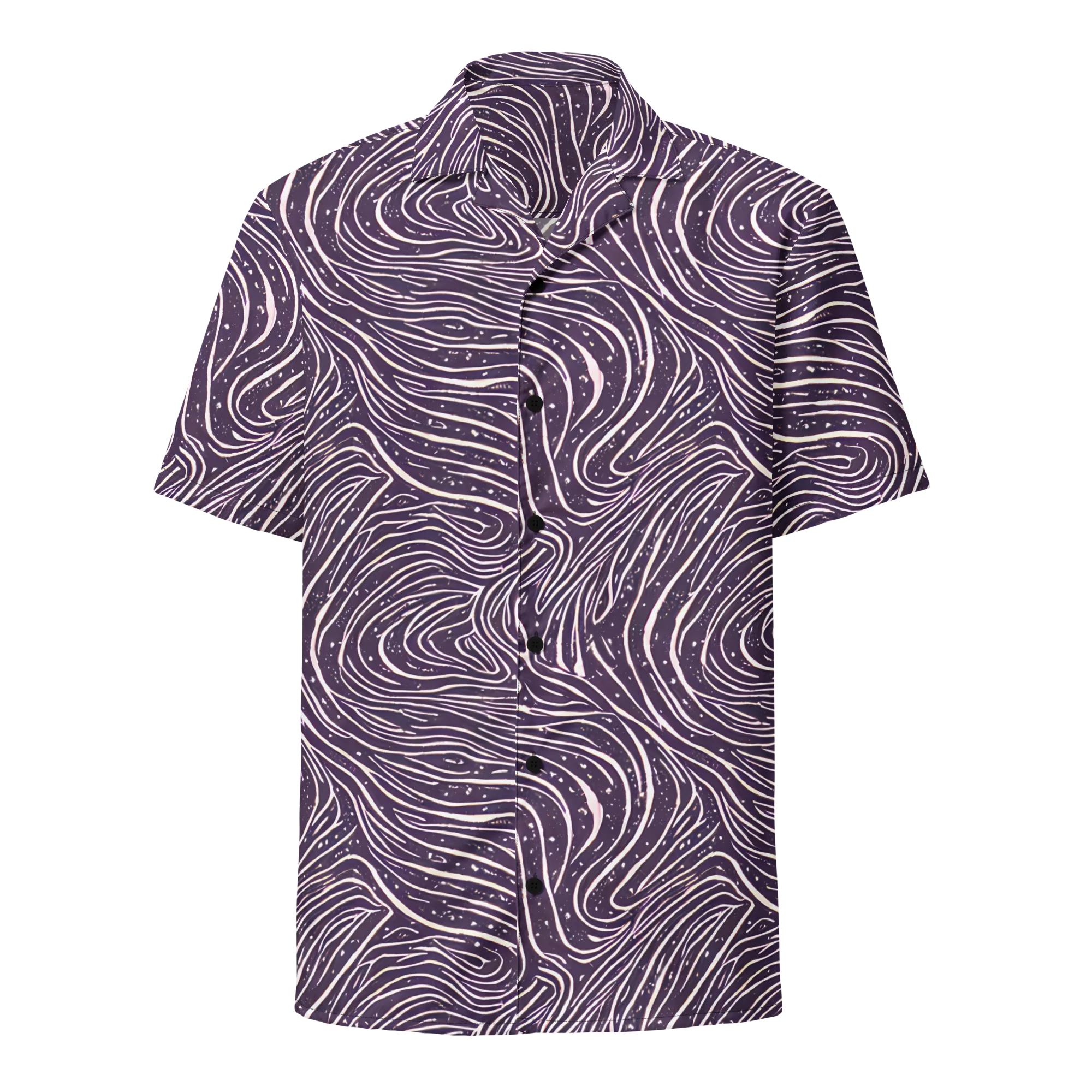 Aubergine Current on Button Shirt — Front