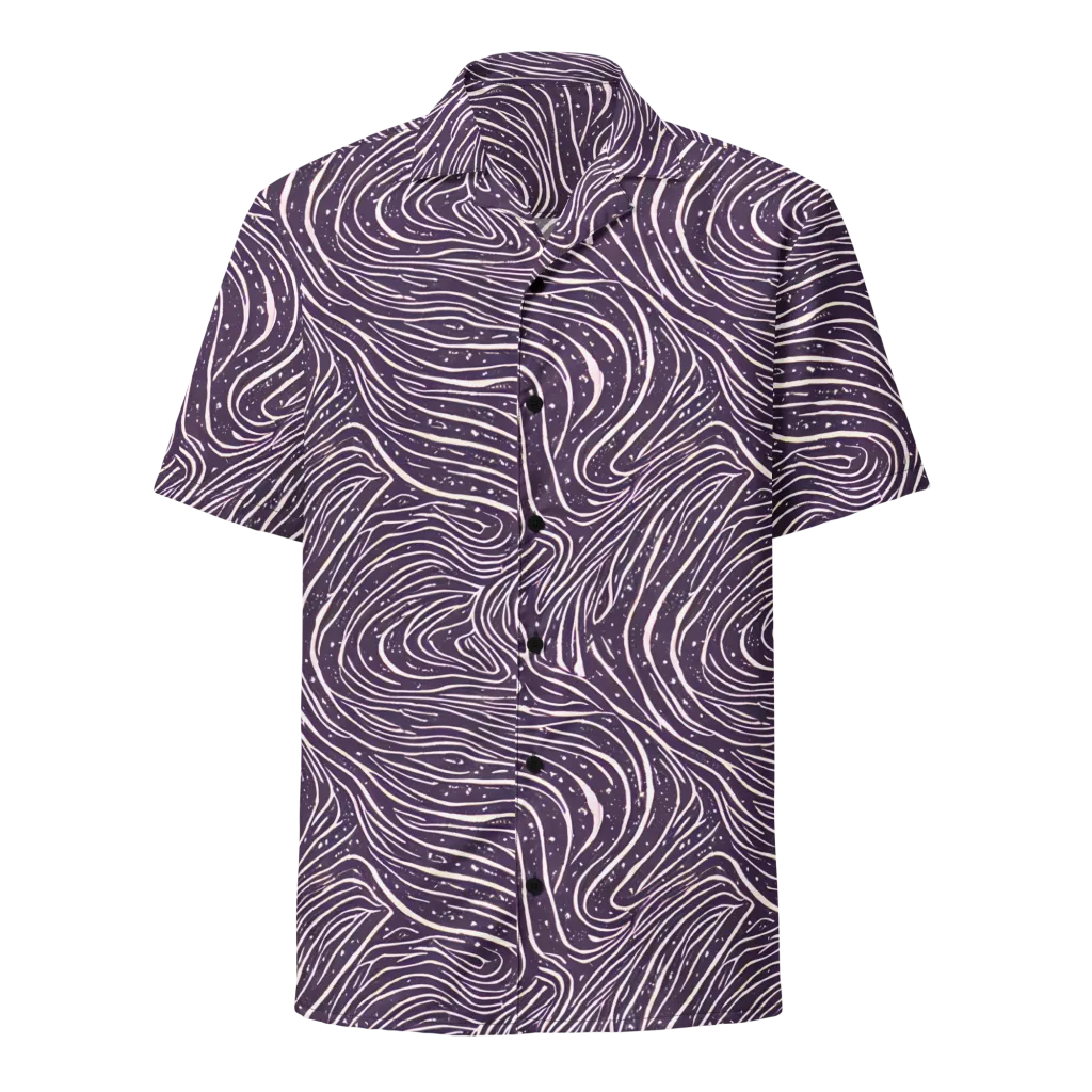 Aubergine Current on Button Shirt — Front