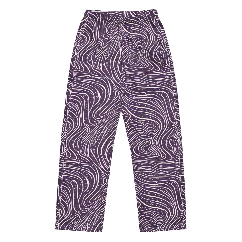 Aubergine Current on Women's Pajama Pants — Front