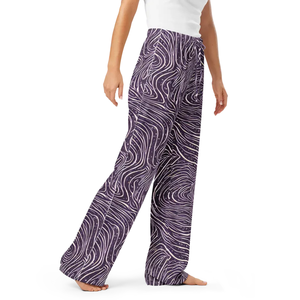 Aubergine Current on Women's Pajama Pants — Right Front