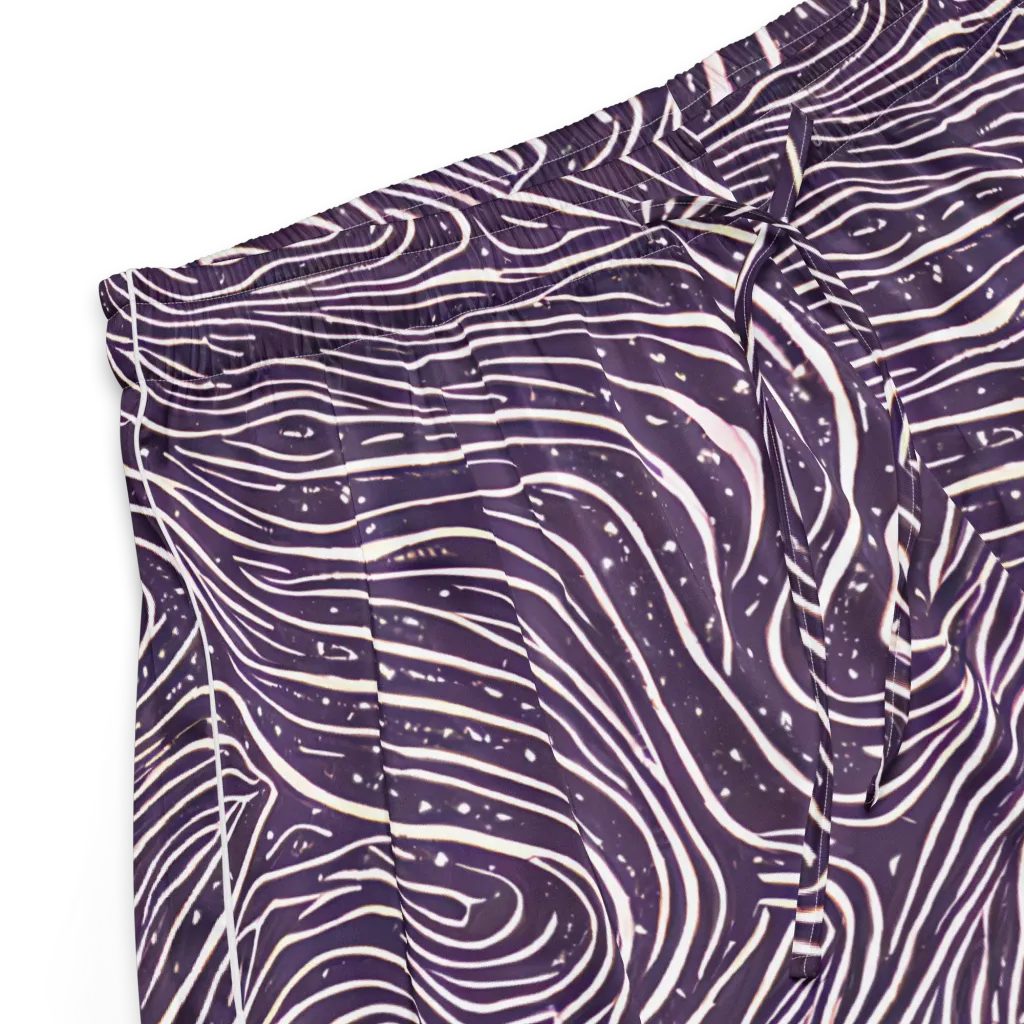 Aubergine Current on Women's Pajama Shorts — Product details