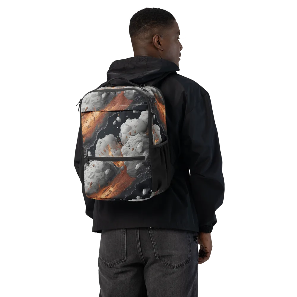 Meteorite Noir on Utility Backpack — Back