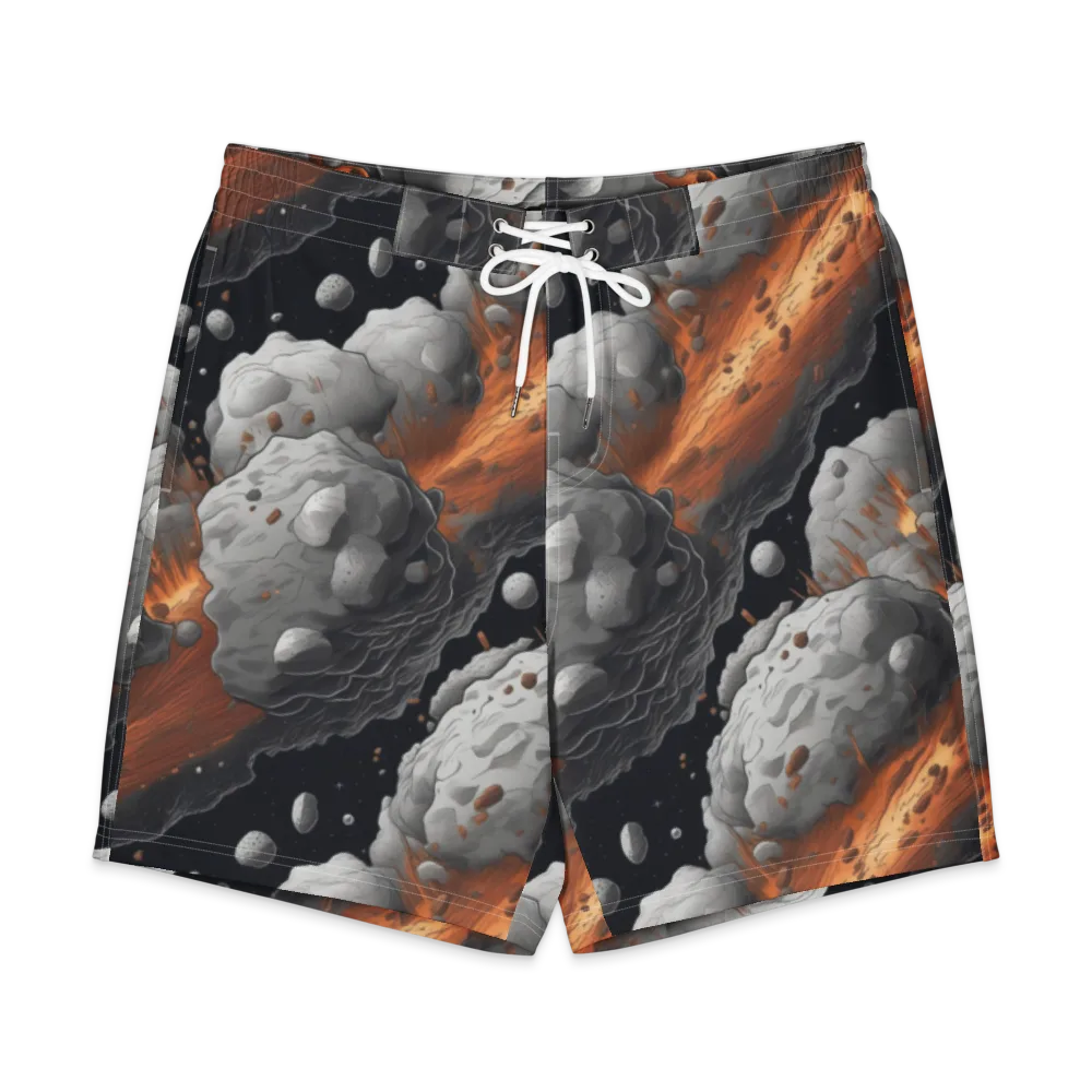 Meteorite Noir on Men's Board Shorts — Front