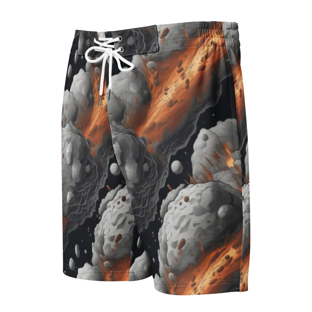 Meteorite Noir on Men's Board Shorts — Front