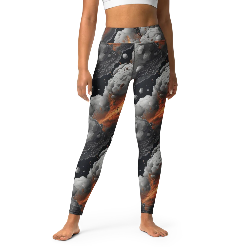 Meteorite Noir on Yoga Leggings — Front