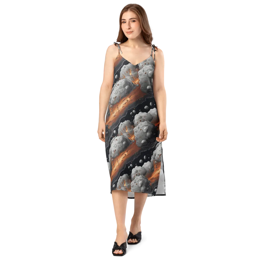 Meteorite Noir on Slip Dress — Front