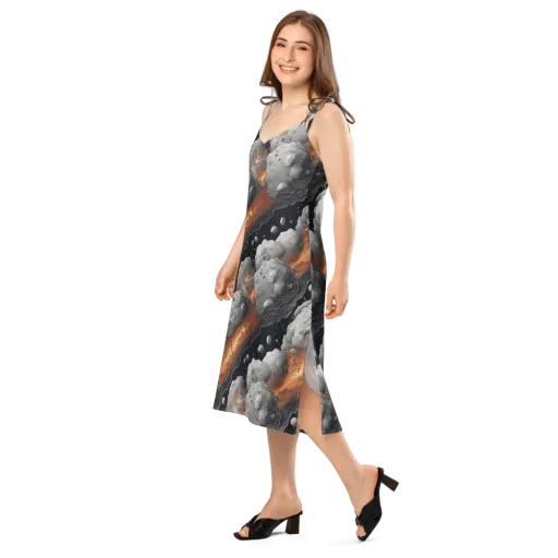 Meteorite Noir on a Slip Dress