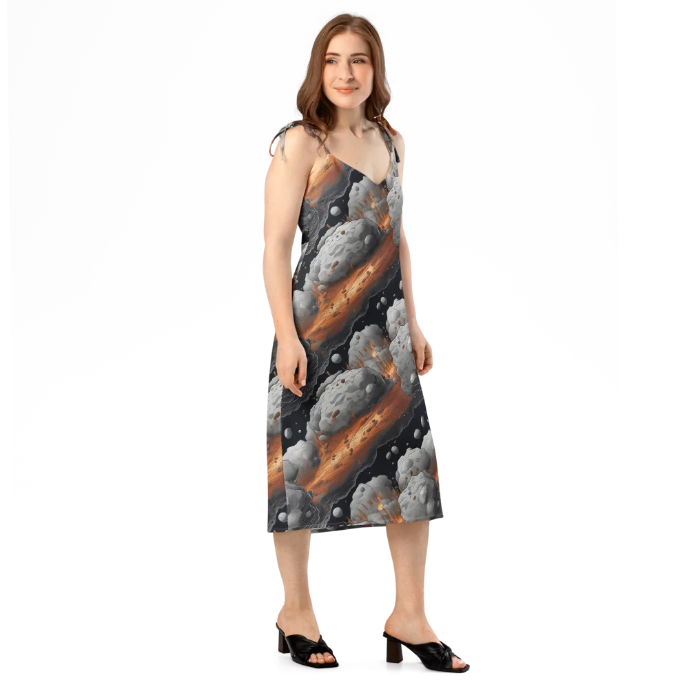 Meteorite Noir on Slip Dress — Right Front