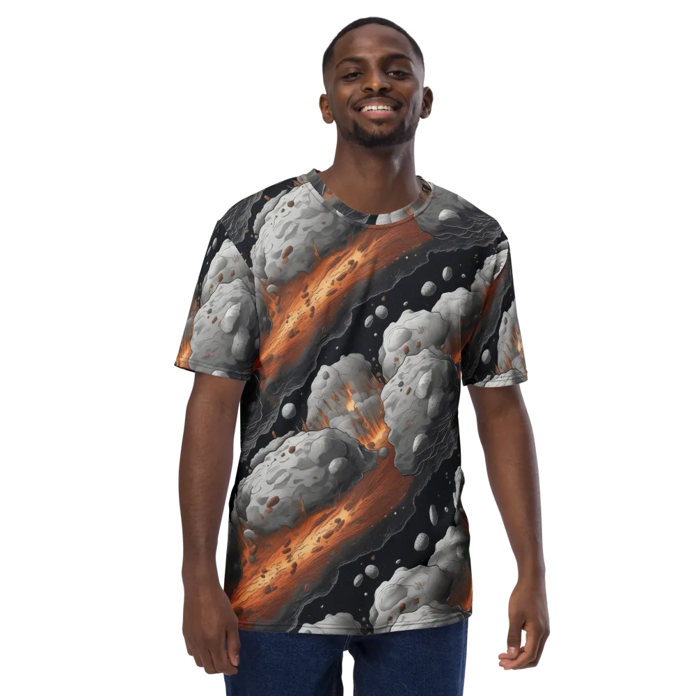 Meteorite Noir on Men's Crew Neck T-Shirt — Front