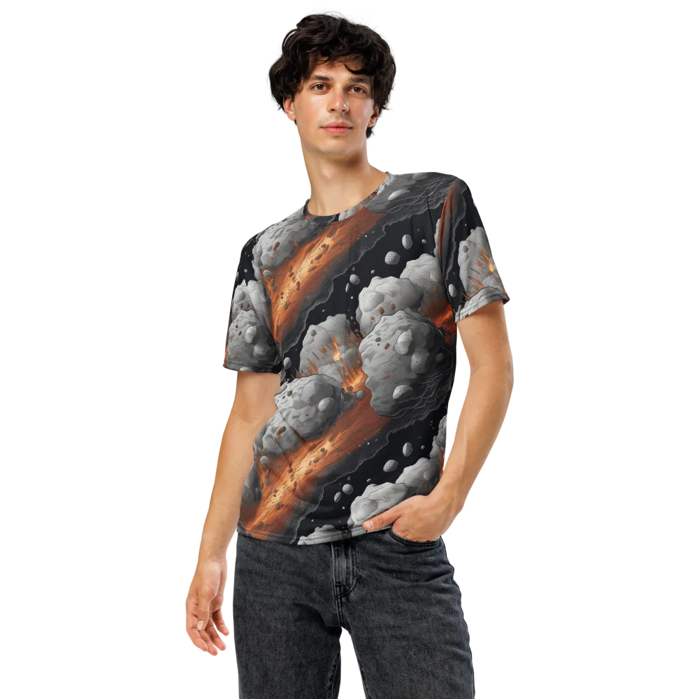 Meteorite Noir on Men's Crew Neck T-Shirt — Front