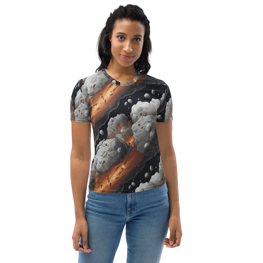 Meteorite Noir on Women's Crew Neck T-Shirt — Front