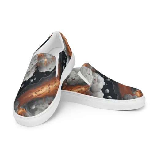 Meteorite Noir on a Men's Slip-On Canvas Shoes
