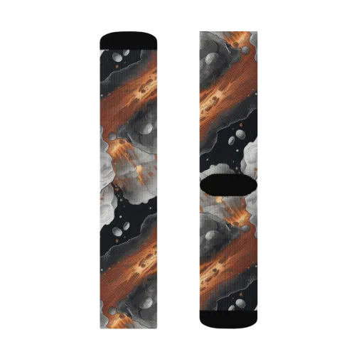 Meteorite Noir on a Socks