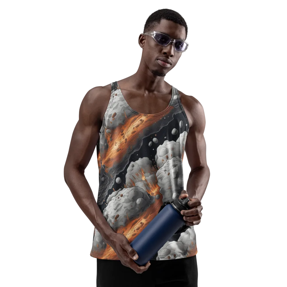 Meteorite Noir on Men's Tank Top — Front