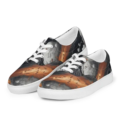 Meteorite Noir on a Men's Lace-Up Canvas Shoes