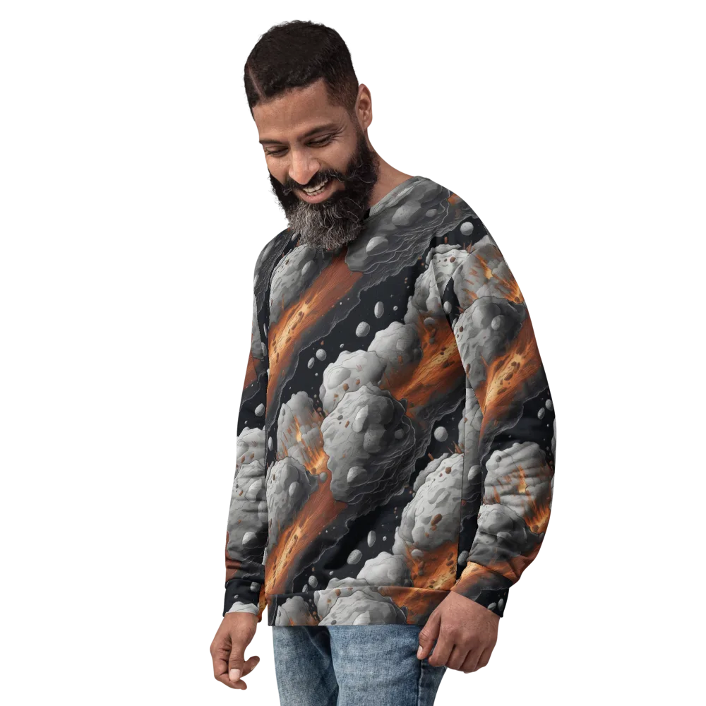 Meteorite Noir on Sweatshirt — Left Front