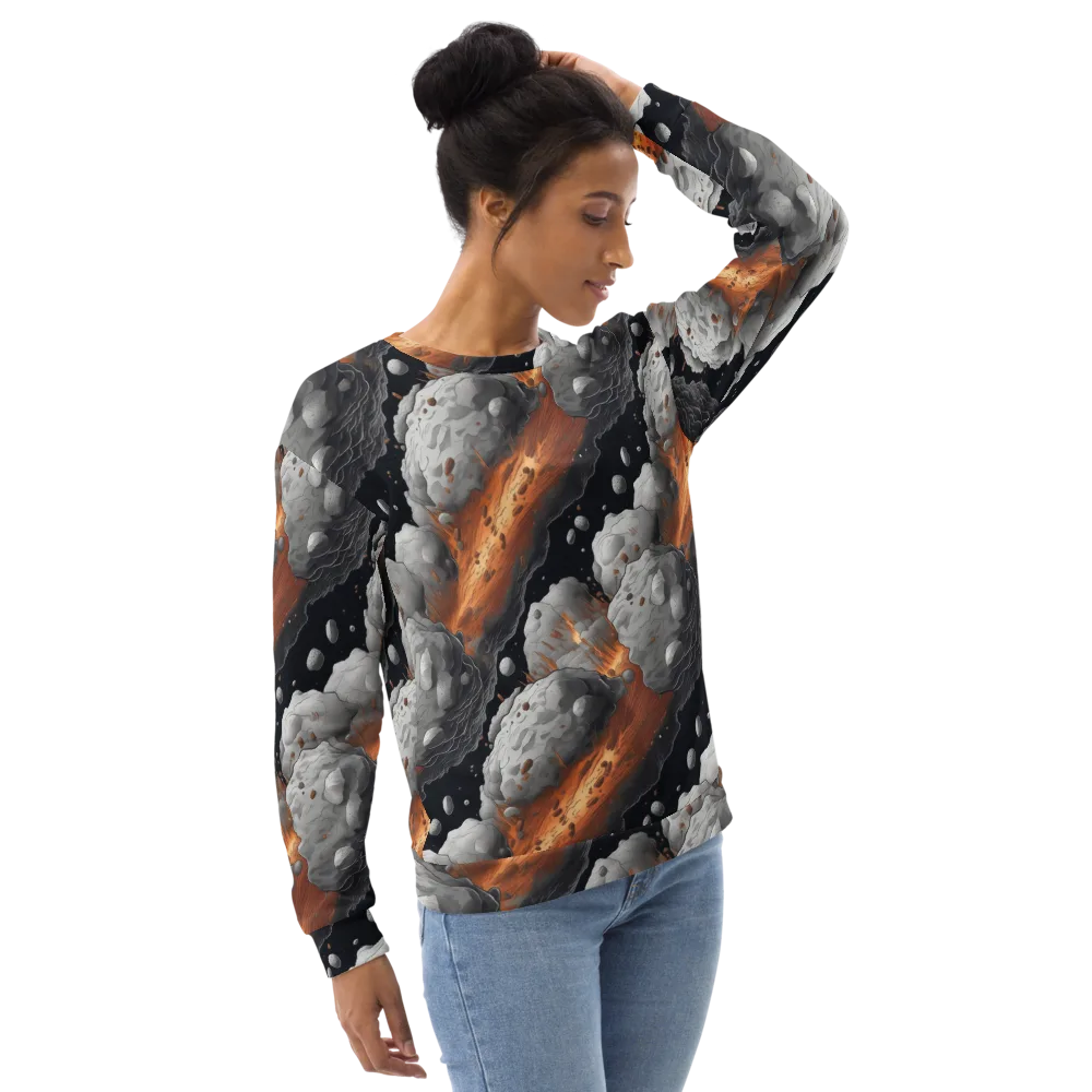 Meteorite Noir on Sweatshirt — Right Front