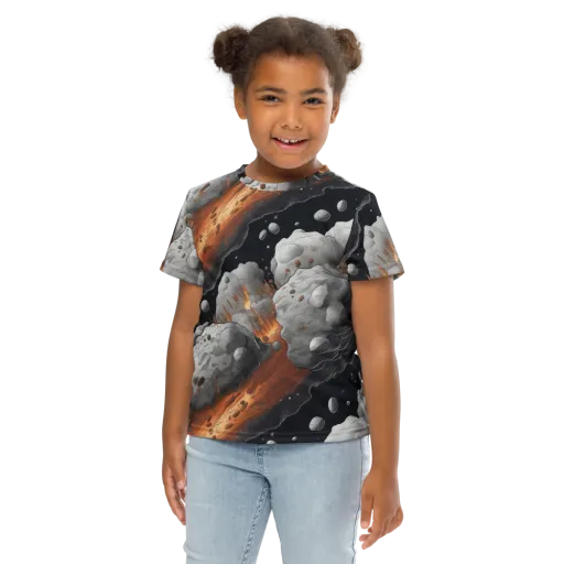 Meteorite Noir on a Kids Crew Neck T-Shirt
