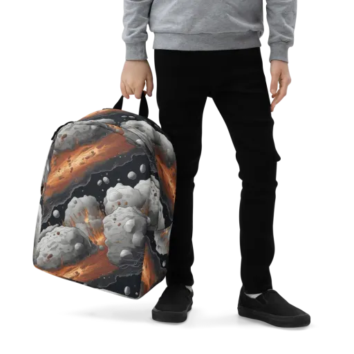 Meteorite Noir on a Minimalist Backpack
