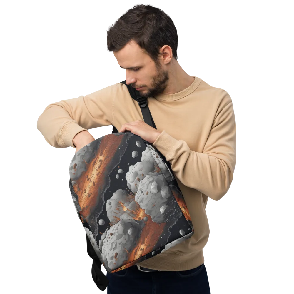 Meteorite Noir on Minimalist Backpack — Front