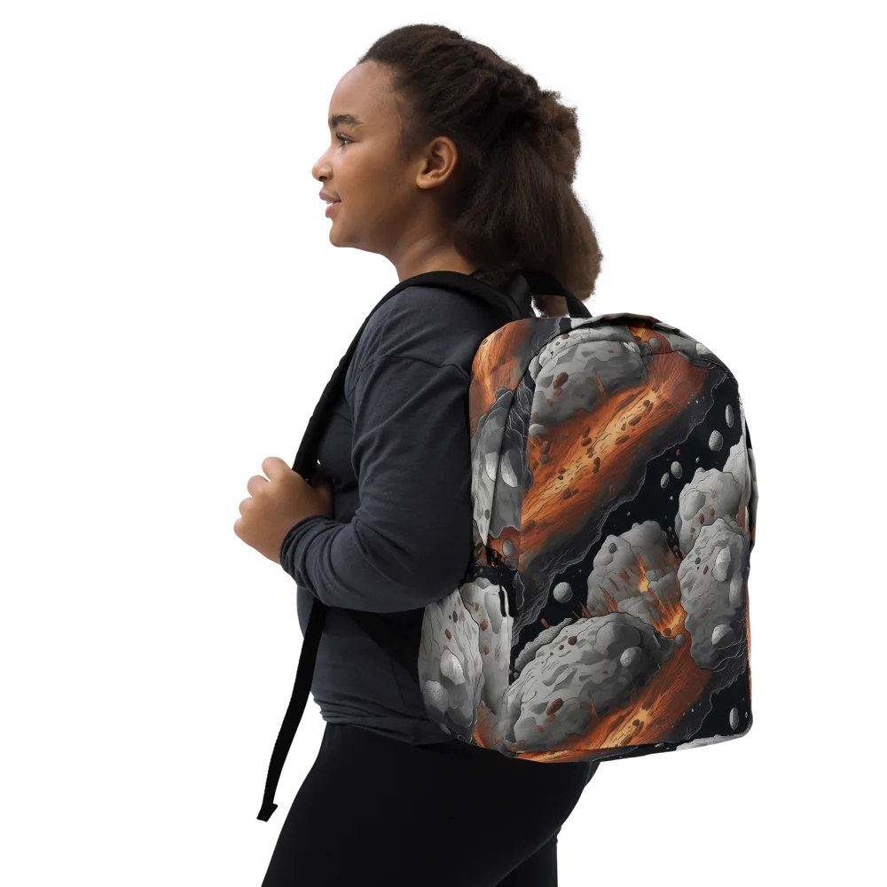 Meteorite Noir on Minimalist Backpack — Right Front