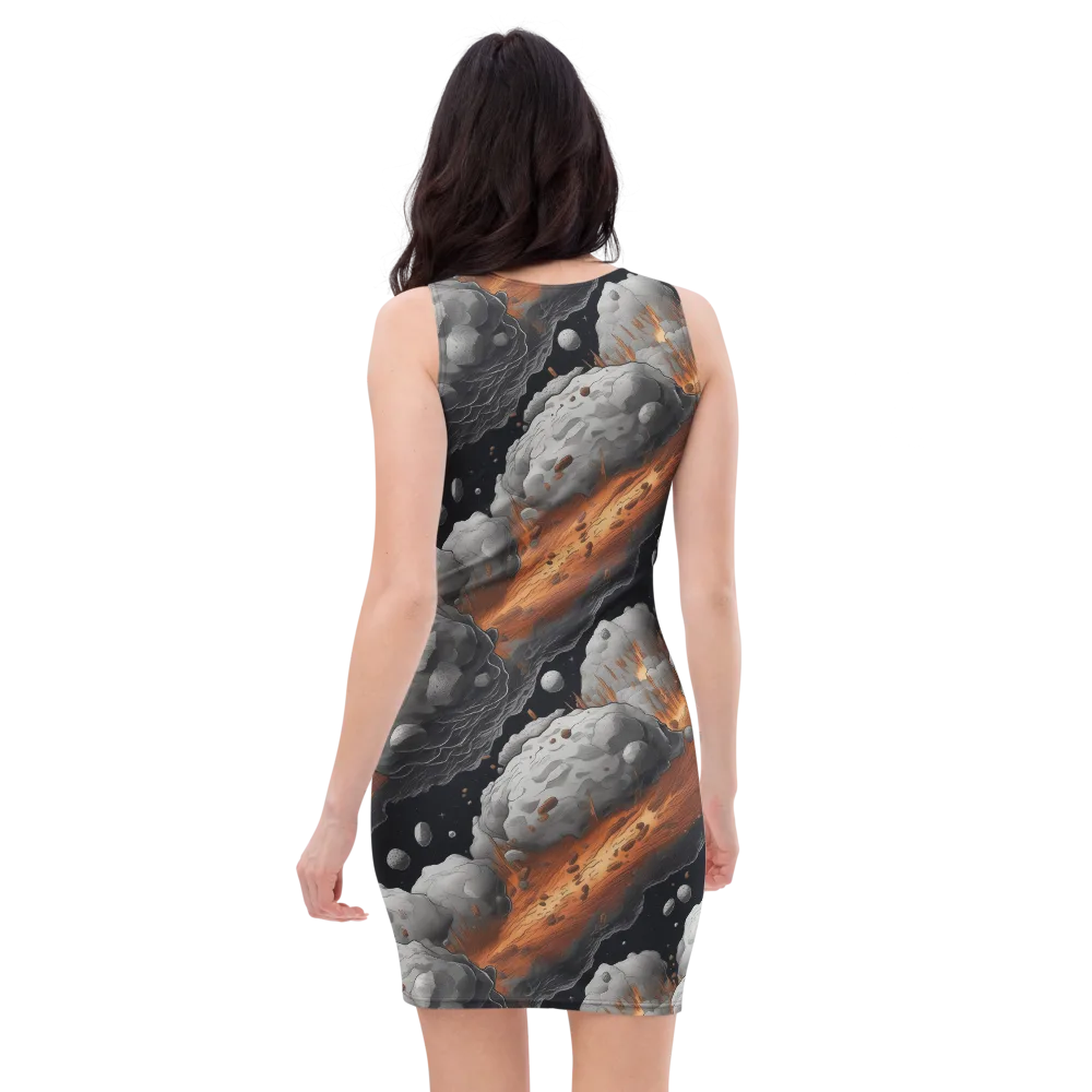 Meteorite Noir on Bodycon Dress — Back