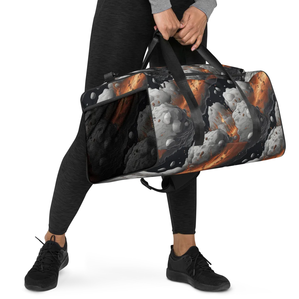 Meteorite Noir on Duffle Bag — Right Front