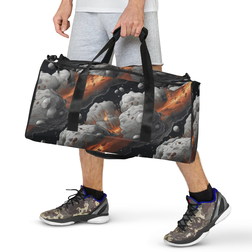 Meteorite Noir on Duffle Bag — Front