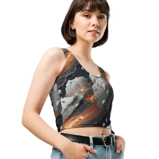 Meteorite Noir on a Crop Top