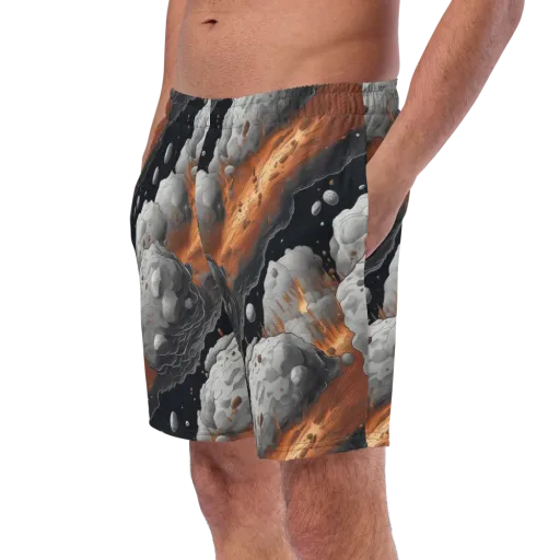 Meteorite Noir on a Swim Trunks