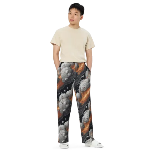 Meteorite Noir on a Wide-Leg Pants