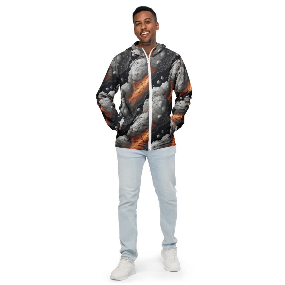 Meteorite Noir on Men's Windbreaker — Front