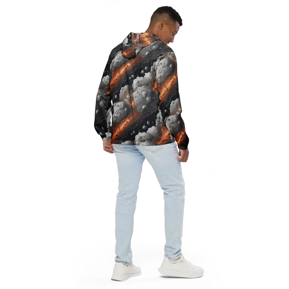 Meteorite Noir on Men's Windbreaker — Back
