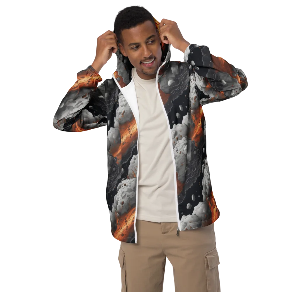 Meteorite Noir on Men's Windbreaker — Front