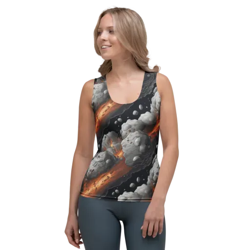 Meteorite Noir on a Women's Tank Top