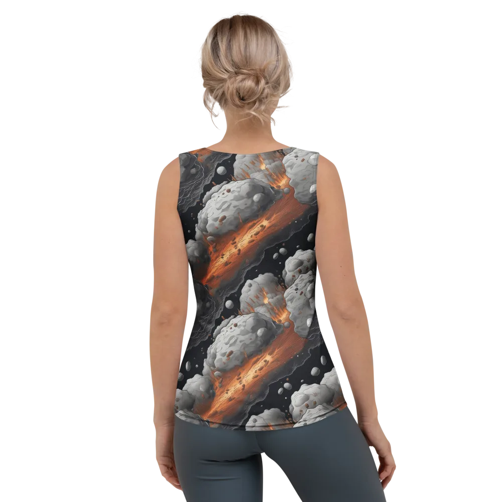 Meteorite Noir on Women's Tank Top — Back
