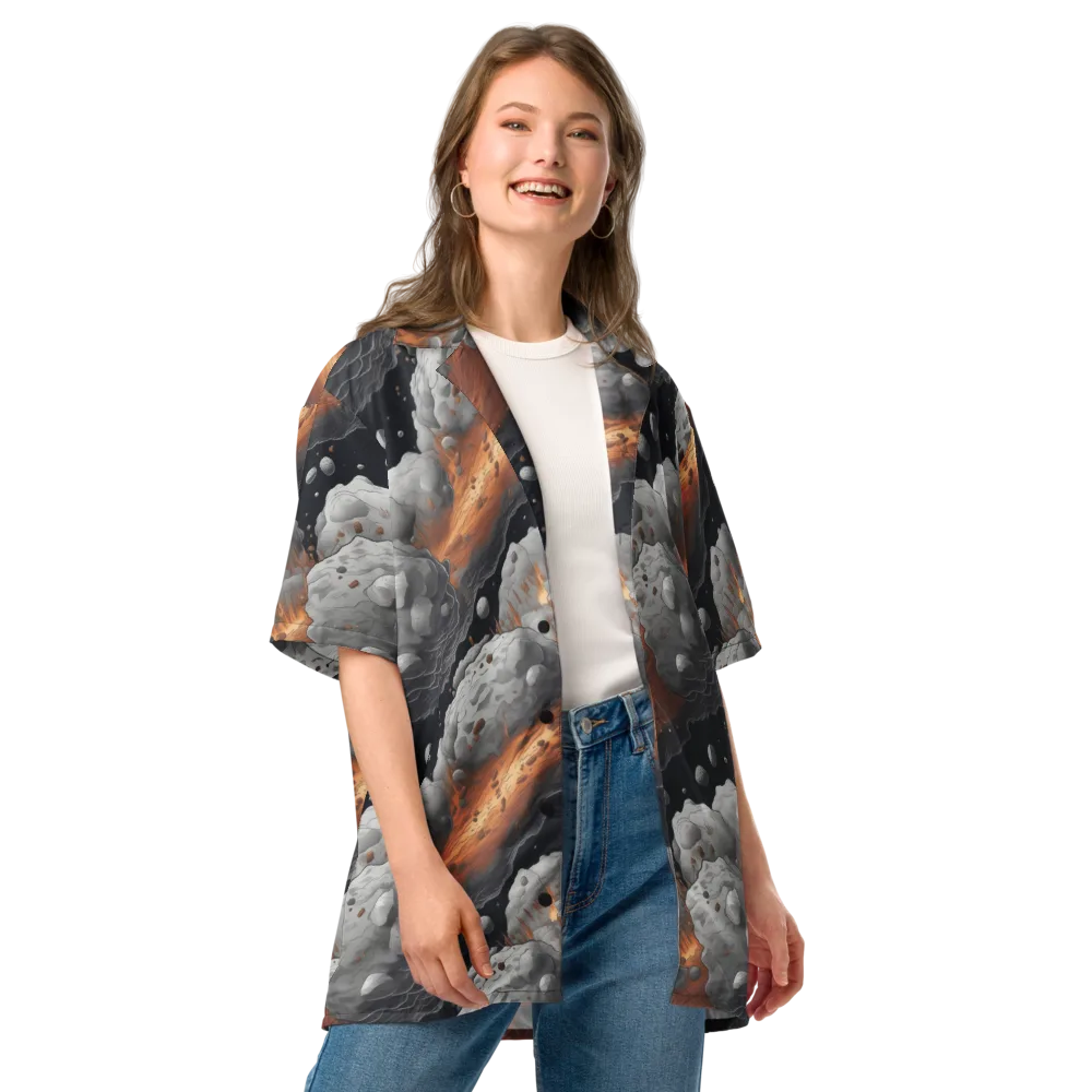Meteorite Noir on Button Shirt — Front