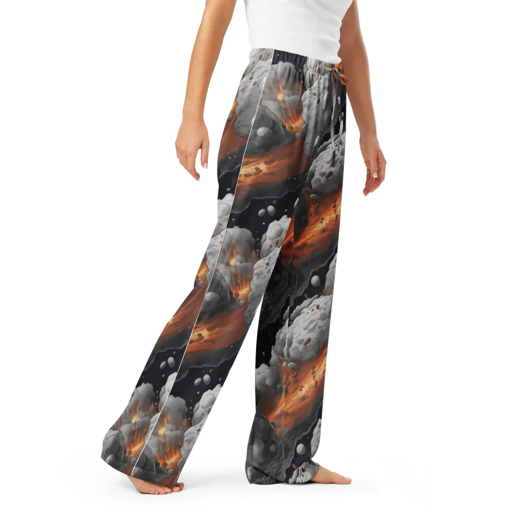 Meteorite Noir on Women's Pajama Pants — Right Front