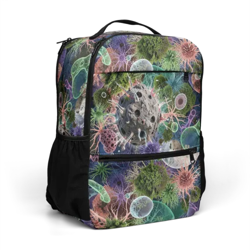 Microbial Garden on a Utility Backpack