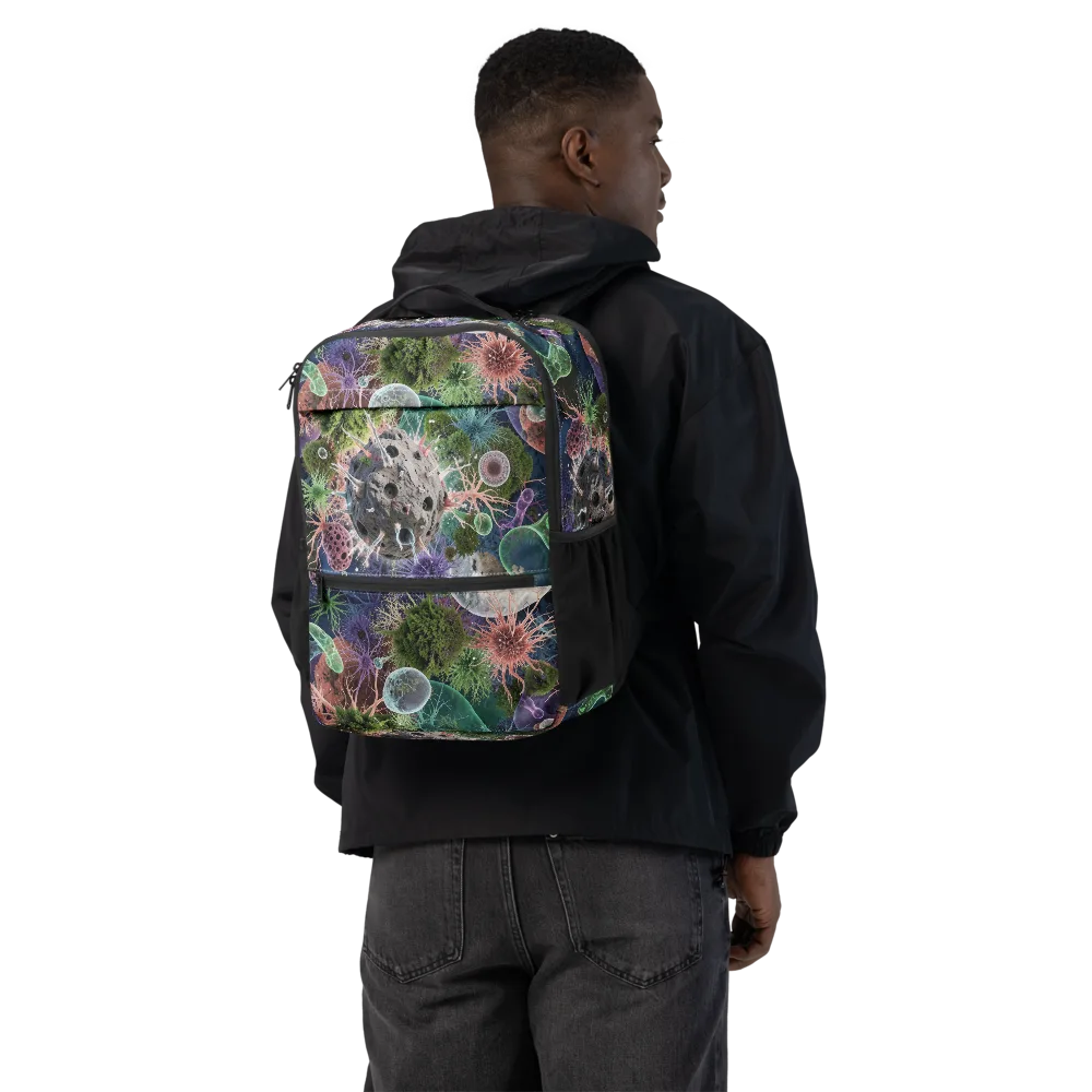 Microbial Garden on Utility Backpack — Back