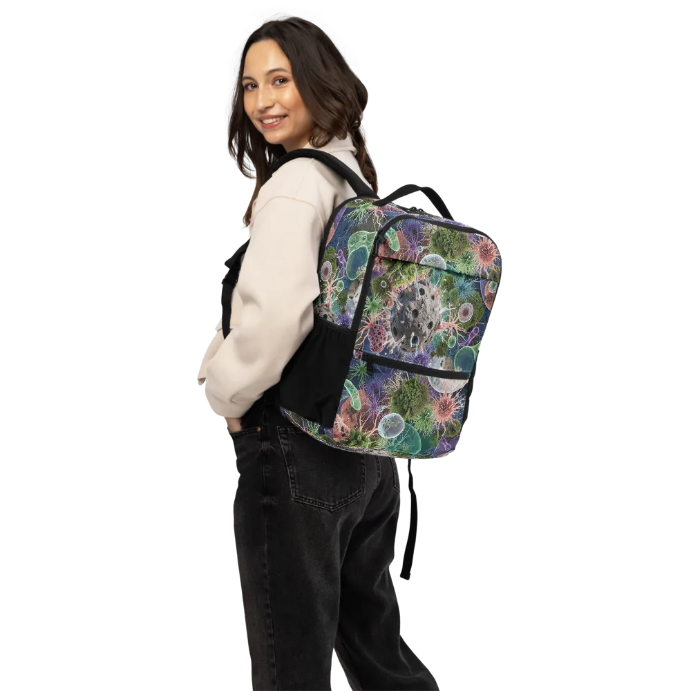 Microbial Garden on Utility Backpack — Back