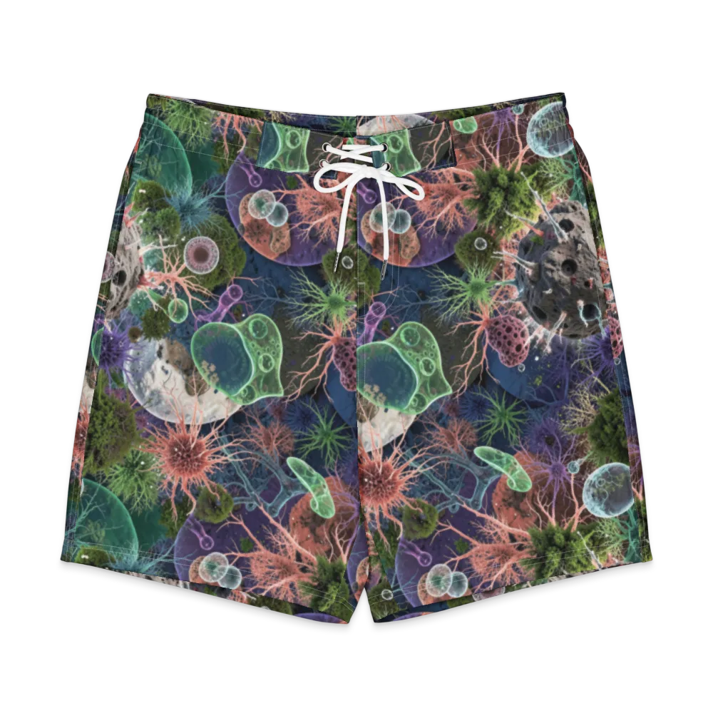 Microbial Garden on Men's Board Shorts — Front